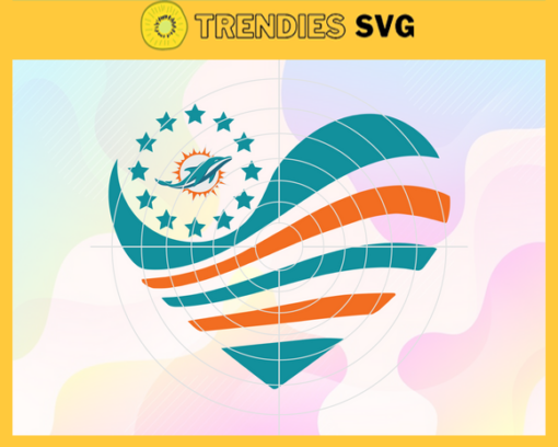 Miami Dolphins Heart NFL Svg Miami Dolphins Miami svg Miami Heart svg Dolphins svg Dolphins Heart svg Design 6303