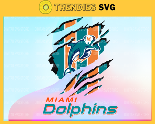 Miami Dolphins Scratch NFL Svg Pdf Dxf Eps Png Silhouette Svg Download Instant Design 6328