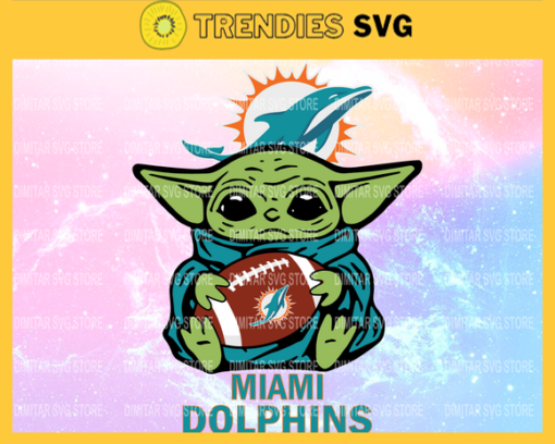 Miami Dolphins YoDa NFL Svg Pdf Dxf Eps Png Silhouette Svg Download Instant Design 6369