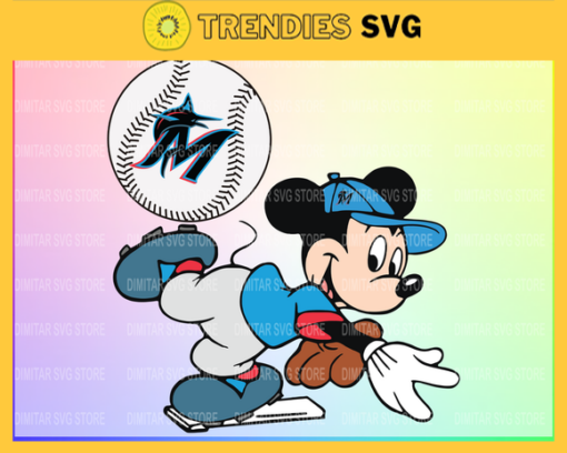 Miami Marlins Mickey Svg Eps Png Dxf Pdf Baseball SVG files Design 6383