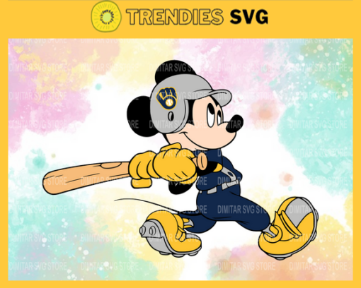 Milwaukee Brewers Mickey Svg Eps Png Dxf Pdf Baseball SVG files Design 6448