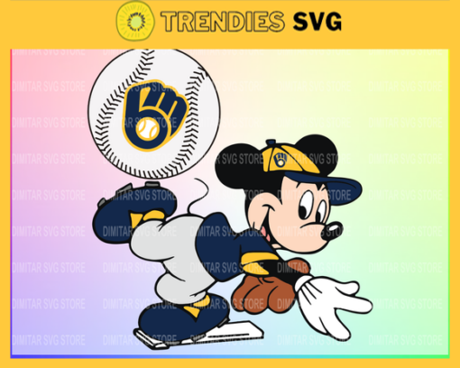 Milwaukee Brewers Mickey Svg Eps Png Dxf Pdf Baseball SVG files Design 6449