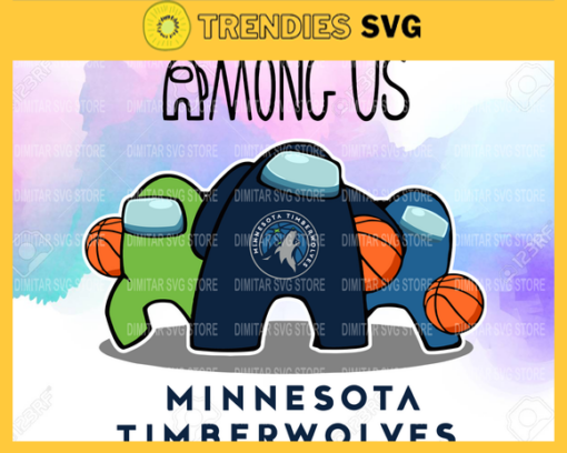 Minnesota Timberwolves Among us NBA Basketball SVG cut file for cricut files Clip Art Digital Files vector Svg Eps Png Dxf Pdf Design 6460