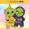 Minnesota Vikings Baby Yoda And Grinch NFL Svg Instand Download Design 6477 Design 6477