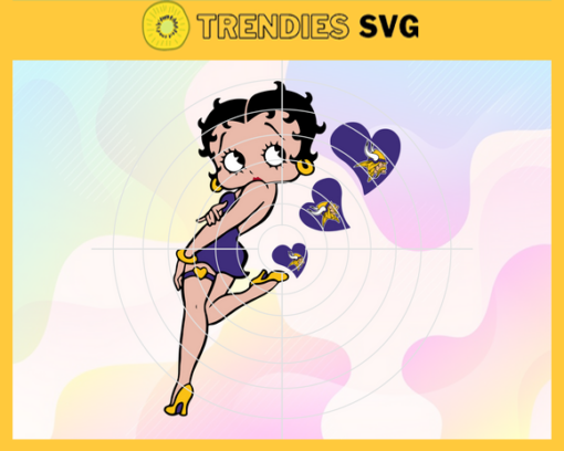 Minnesota Vikings Betty Boop Svg Vikings Svg Vikings Girls Svg Vikings Logo Svg Girls Svg Queen Svg Design 6485