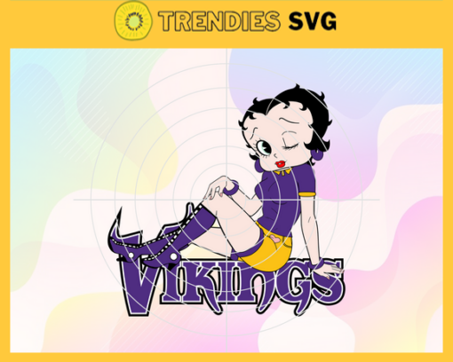 Minnesota Vikings Betty Boop Svg Vikings Svg Vikings Girls Svg Vikings Logo Svg White Girls Svg Queen Svg Design 6486