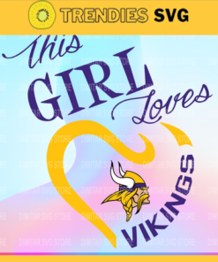 Minnesota Vikings Girl NFL Svg Pdf Dxf Eps Png Silhouette Svg Download Instant Design 6515
