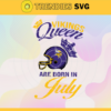 Minnesota Vikings Queen Are Born In July NFL Svg Minnesota Vikings Minnesota svg Minnesota Queen svg Vikings svg Vikings Queen svg Design 6540