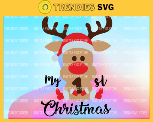 My first christmas svg baby svg christmas svg png dxf Cutting files Cricut Funny Cute svg designs print for t shirt quote svg Design 6695 Design 6695