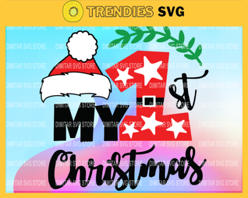 My first christmas svg baby svg christmas svg png dxf Cutting files Cricut Funny Cute svg designs print for t shirt quote svg Design 6697 Design 6697