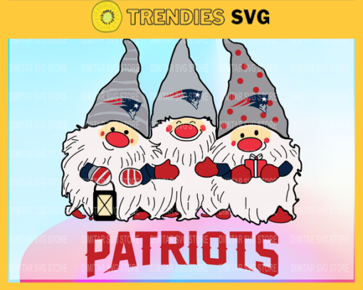 New England Patriots And Triples Gnomes Sport Svg Gnomes Svg Football NFL Team Design 6741
