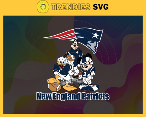 New England Patriots Cartoon Movie Svg Donald Duck Svg Mickey Svg Pluto Svg Patriots Svg Patriots Team Svg Design 6754