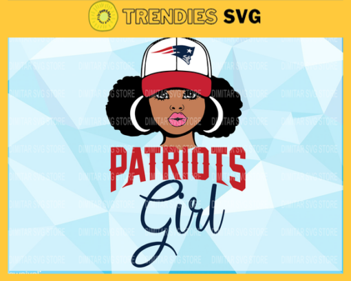 New England Patriots Girl NFL Svg Pdf Dxf Eps Png Silhouette Svg Download Instant Design 6783