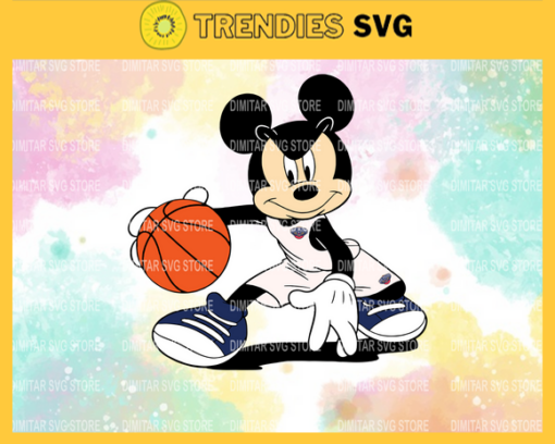 New Orleans Pelicans Mickey NBA Sport Team Logo Basketball Svg Eps Png Dxf Pdf Design 6862