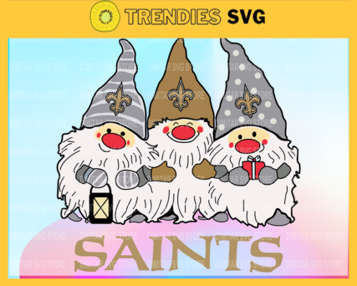 New Orleans Saints And Triples Gnomes Sport Svg Gnomes Svg Football NFL Team Design 6869