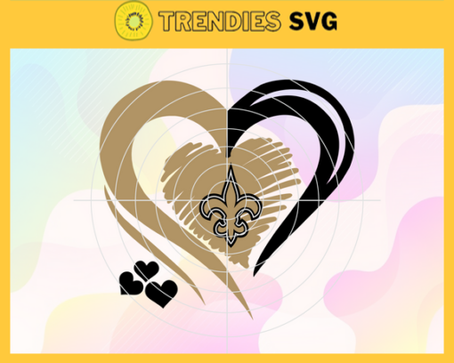 New Orleans Saints Heart NFL Svg New Orleans Saints New Orleans svg New Orleans Heart svg Saints svg Saints Heart svg Design 6915