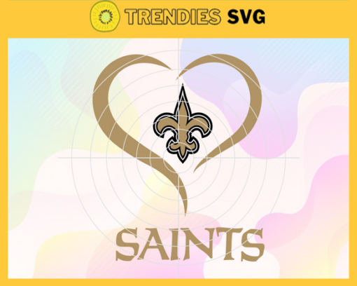 New Orleans Saints Heart NFL Svg New Orleans Saints New Orleans svg New Orleans Heart svg Saints svg Saints Heart svg Design 6917