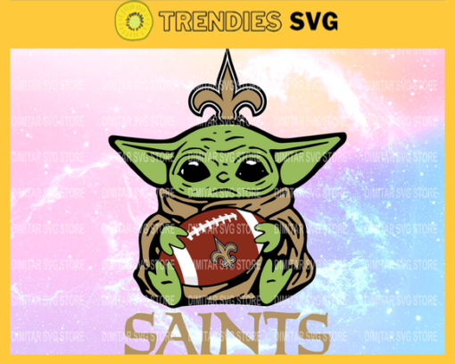 New Orleans Saints YoDa NFL Svg Pdf Dxf Eps Png Silhouette Svg Download Instant Design 6985 Design 6985