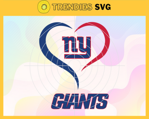 New York Giants Heart NFL Svg New York Giants New York svg New York Heart svg Giants svg Giants Heart svg Design 7037