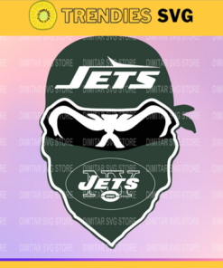 New York Jets Skull NFL Svg Pdf Dxf Eps Png Silhouette Svg Download Instant Design 7159
