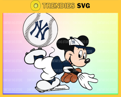 New York Yankees Mickey Svg Eps Png Dxf Pdf Baseball SVG files Design 7251