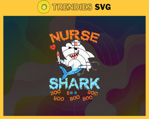 Nurse Shark Boo Svg Nurse Svg Halloween Svg Nurse Shark Svg Cute Shark Svg Funny Halloween Svg Design 7294