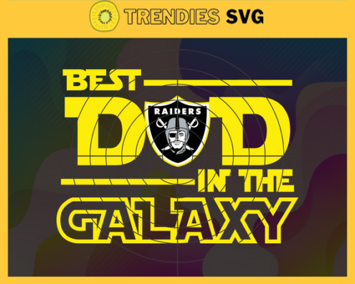 Oakland Raiders Best Dad In The Galaxy svg Fathers Day Gift Footbal ball Fan svg Dad Nfl svg Fathers Day svg Raiders DAD svg Design 7314
