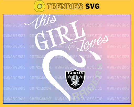Oakland Raiders Girl NFL Svg Pdf Dxf Eps Png Silhouette Svg Download Instant Design 7344