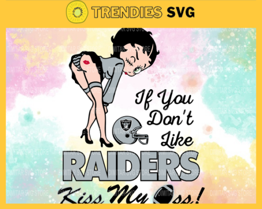Oakland Raiders Girl Svg Betty Boop Svg If You Dont Like Chiefs Kiss My Endzone Svg Oakland Raiders Oakland svg Oakland girl svg Design 7346