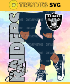 Oakland Raiders Girl with Jean Svg Pdf Dxf Eps Png Silhouette Svg Download Instant Design 7347