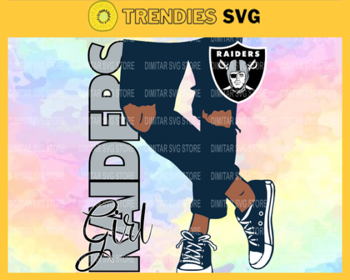 Oakland Raiders Girl with Jean Svg Pdf Dxf Eps Png Silhouette Svg Download Instant Design 7347