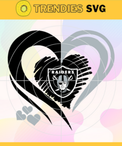 Oakland Raiders Heart NFL Svg Oakland Raiders Oakland svg Oakland Heart svg Raiders svg Raiders Heart svg Design 7350