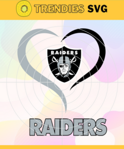 Oakland Raiders Heart NFL Svg Oakland Raiders Oakland svg Oakland Heart svg Raiders svg Raiders Heart svg Design 7352