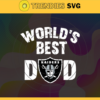 Oakland Raiders Worlds Best Dad svg Fathers Day Gift Footbal ball Fan svg Dad Nfl svg Fathers Day svg Raiders DAD svg Design 7418