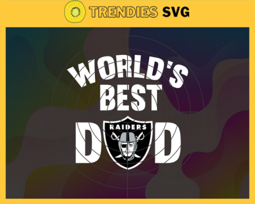 Oakland Raiders Worlds Best Dad svg Fathers Day Gift Footbal ball Fan svg Dad Nfl svg Fathers Day svg Raiders DAD svg Design 7418