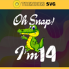 Oh Snap Im 14 Years Old Svg Birthday Svg 14 Year Old Crocodile Svg 14 Year Old Boy Svg Boys Birthday Svg Born in 2008 Svg Design 7442