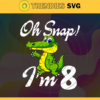 Oh Snap Im 8 Years Old Svg Birthday Svg 8 Year Old Crocodile Svg 8 Year Old Boy Svg Boys Birthday Svg Born in 2014 Svg Design 7450