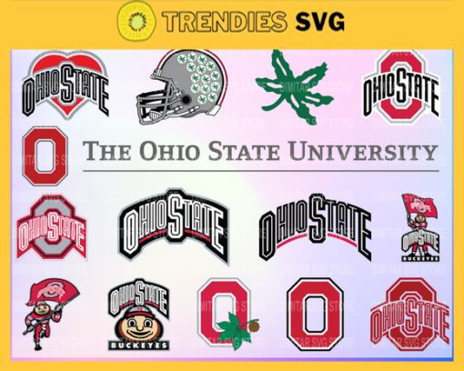 Ohio State Buckeyes bundle Logo Svg Eps Dxf Png Instant Download Digital Print Design 7459