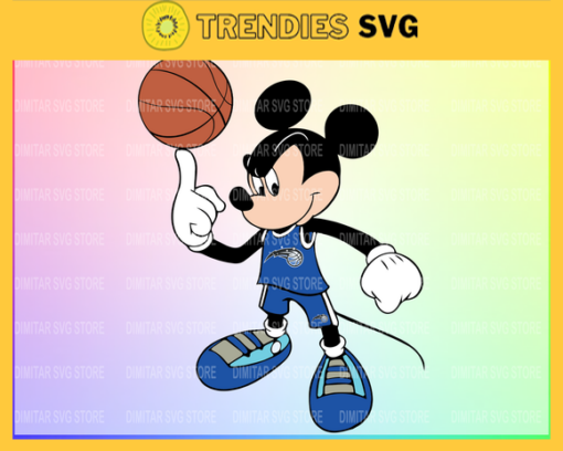 Orlando Magic Mickey NBA Sport Team Logo Basketball SVG cut file for cricut files Clip Art Digital Files vector Svg Eps Png Dxf Pdf Design 7527 Design 7527