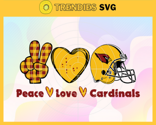 Peace Love Cardinals Svg Arizona Cardinals Svg Cardinals svg Cardinals Love svg Cardinals Fan Svg Cardinals Logo Svg Design 7595