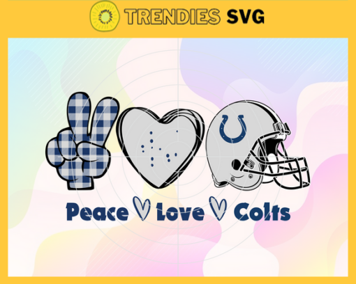 Peace Love Colts Svg Indianapolis Colts Svg Colts svg Colts Love svg Colts Fan Svg Colts Logo Svg Design 7599
