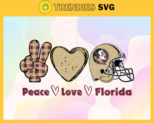 Peace Love Florida State Svg Florida State Svg State Svg State Logo svg State Peace Love Svg NCAA Peace Love Svg Design 7606