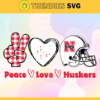 Peace Love Huskers Svg Nebraska Huskers Svg Huskers Svg Huskers Logo svg Huskers Peace Love Svg NCAA Peace Love Svg Design 7614