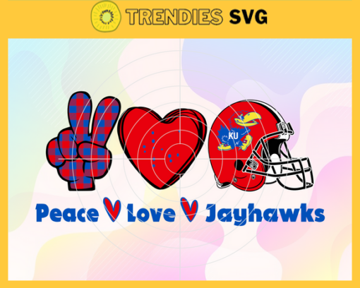 Peace Love Jayhawk Svg Kansas Jayhawks Svg Jayhawk Svg Jayhawk Logo svg Jayhawk Peace Love Svg NCAA Peace Love Svg Design 7616