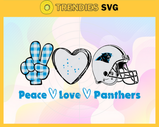 Peace Love Panthers Svg Carolina Panthers Svg Panthers svg Panthers Love svg Panthers Fan Svg Panthers Logo Svg Design 7627