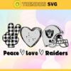 Peace Love Raiders Svg Oakland Raiders Svg Raiders svg Raiders Love svg Raiders Fan Svg Raiders Logo Svg Design 7629