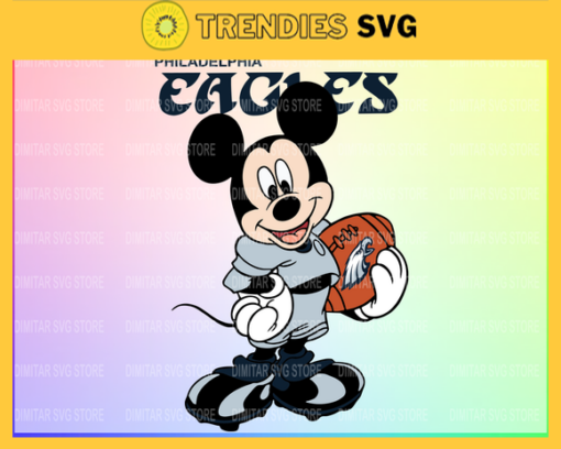 Philadelphia Eagles Disney Inspired printable graphic art Mickey Mouse SVG PNG EPS DXF PDF Football Design 7668