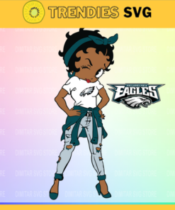 Philadelphia Eagles Girl NFL Svg Pdf Dxf Eps Png Silhouette Svg Download Instant Design 7707