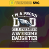 Philadelphia Eagles I Proud Dad Of A Freaking Awesome Daughter Svg Fathers Day Gift Footbal ball Fan svg Dad Nfl svg Fathers Day svg Eagles DAD svg Design 7723