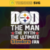 Pittsburgh Steelers Dad The Man The Myth The Legend Svg Fathers Day Gift Footbal ball Fan svg Dad Nfl svg Fathers Day svg Steelers DAD svg Design 7848